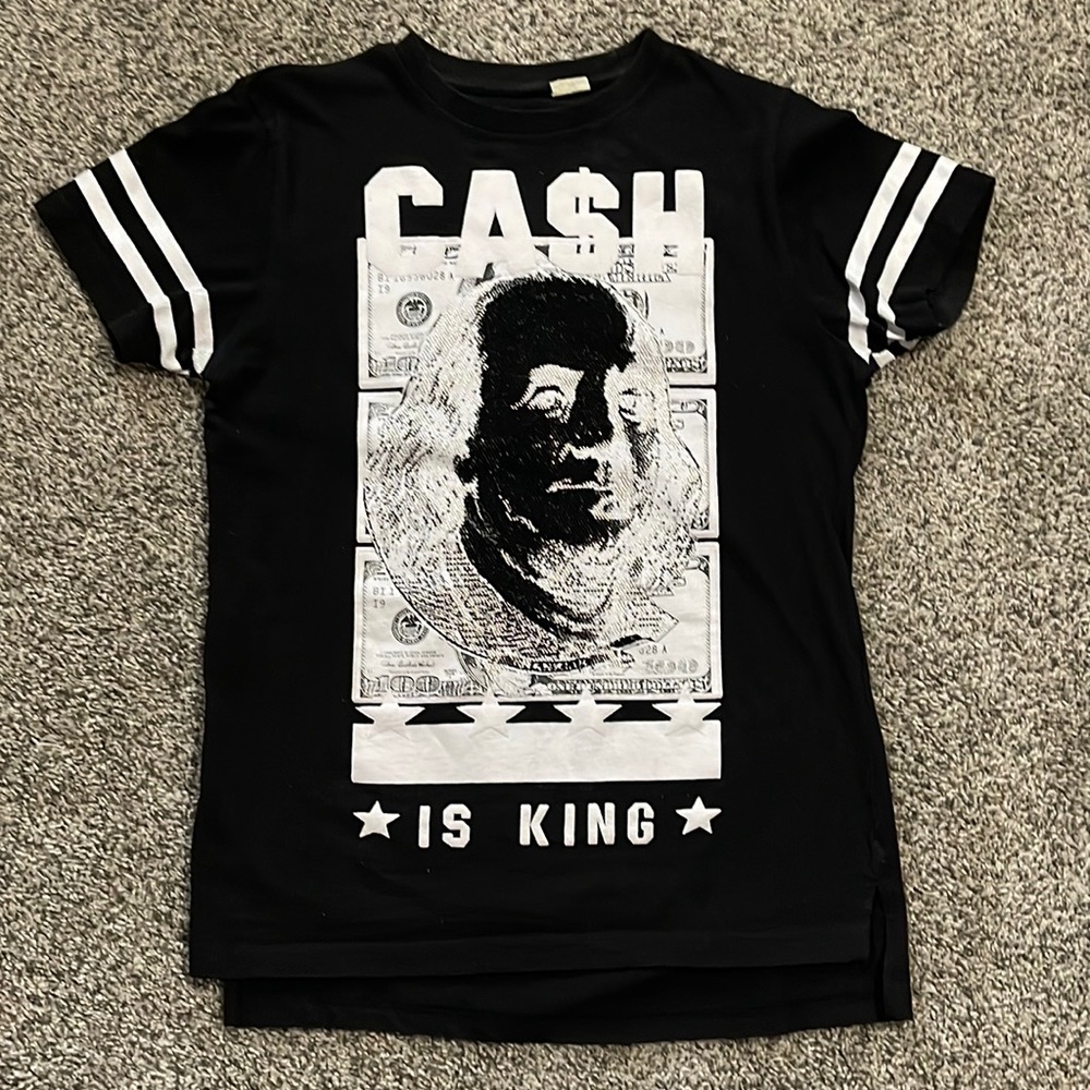 Cash Is King rhinestone T-shirt FWRD denim